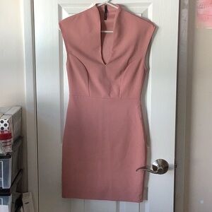 Elegant Pink Sleeveless Dress